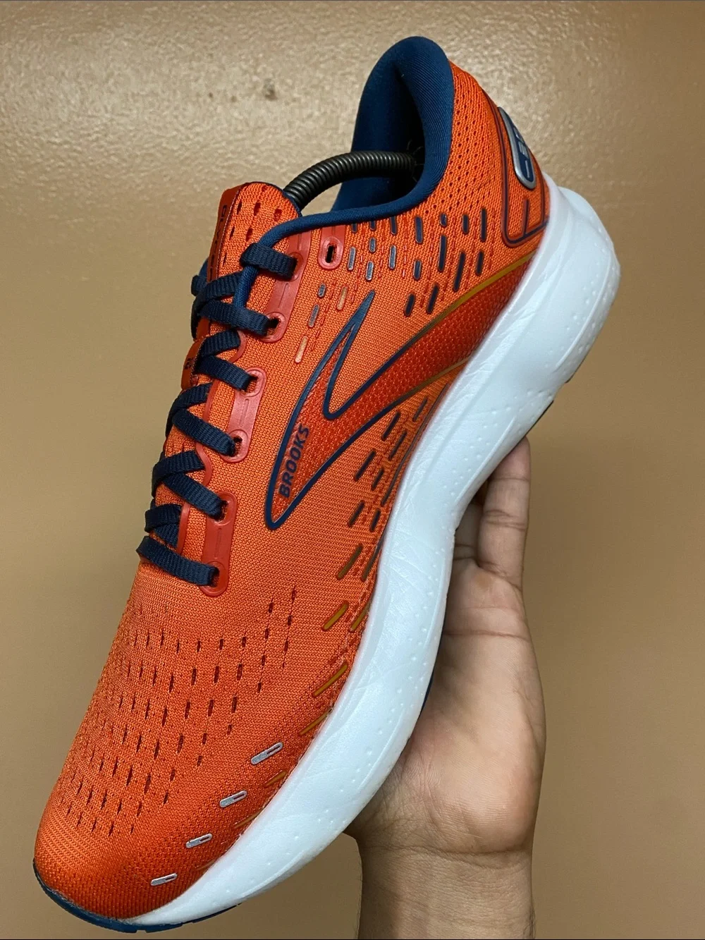 Brooks Glycerin 20 Men's Running Sneakers “Orange/Titan/Flame” Size 12.5 Medium